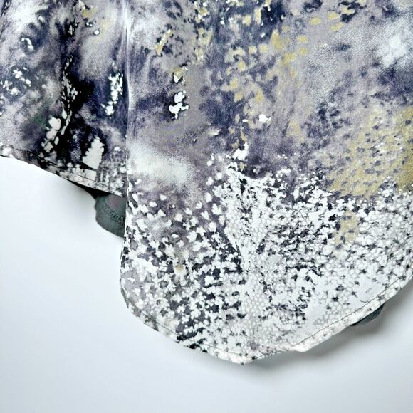 Anthropologie Left of Center Tank Top Small Gray Snake Print Abstract High Low - Picture 3 of 9